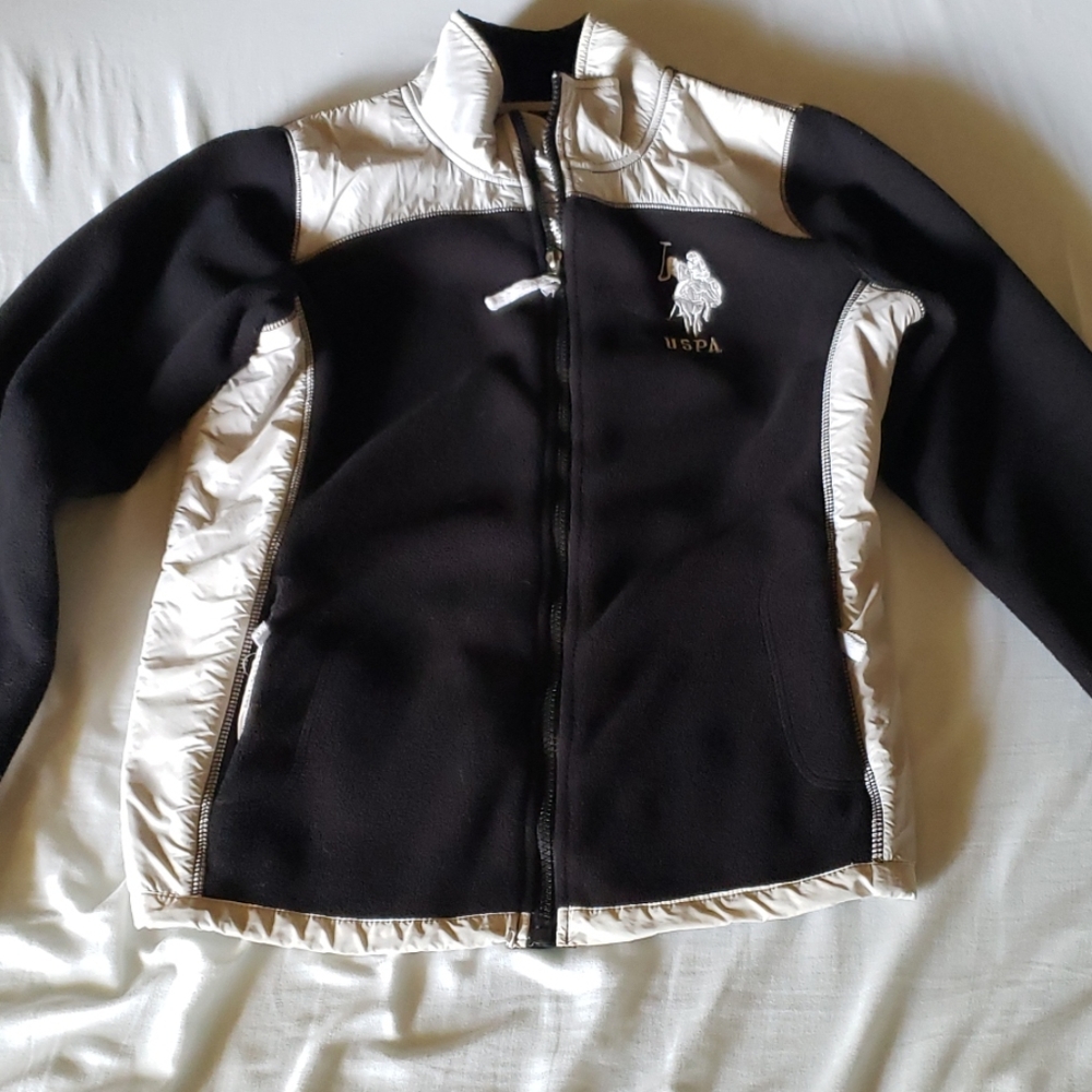 US Polo Assn Fleece Zip Up Medium